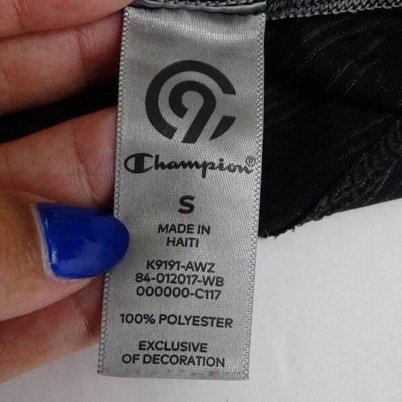 Champion Black Space Dye Racerback Tank Top Women Size S Workout Athletic Gym - Picture 6 of 11